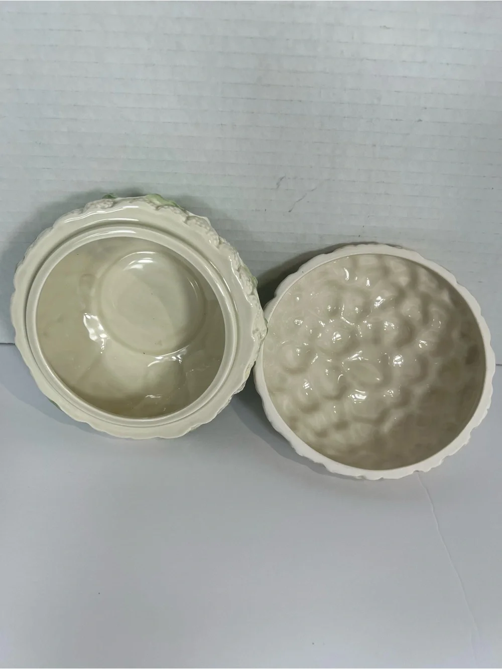 Vintage Fitz and Floyd Cauliflower Covered Serving Bowl 1984